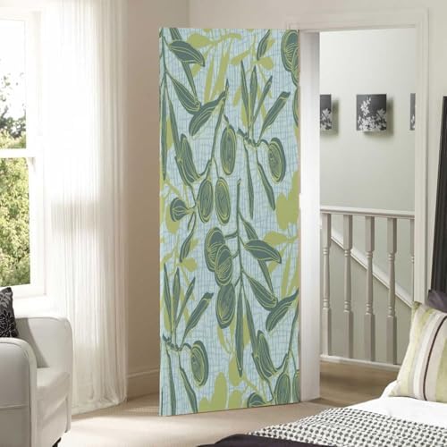 Susiyo Olive Branches Door Cover Halloween Decoration 32x79 in