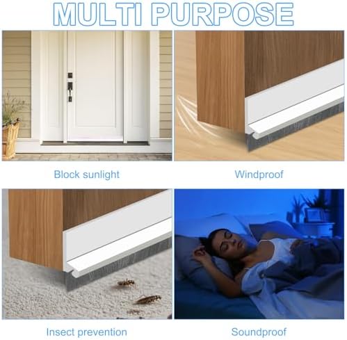 NIXRET Door Sweep 393 In Self Adhesive Draft Stopper
