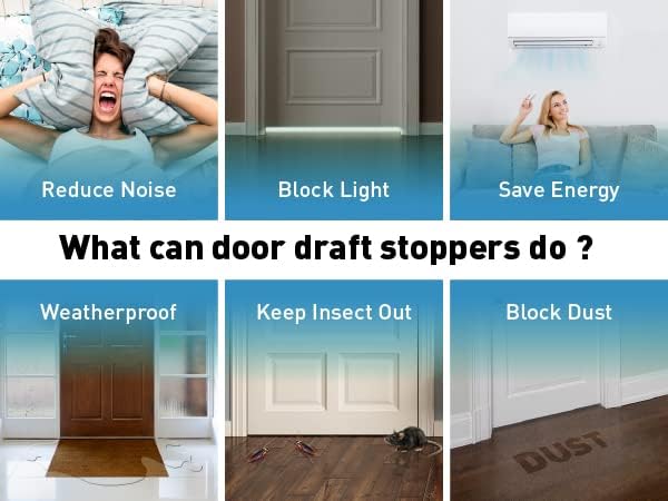 Door Draft Stopper 2 W x 32 L Cuttable Weather Seal