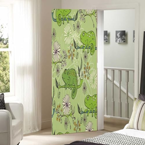 Susiyo Green Cartoon Frog Halloween Door Cover