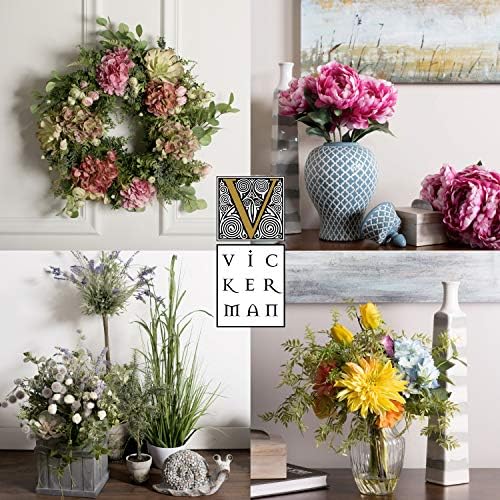 Vickerman 18 Inch Artificial Green Buckler Fern Wreath