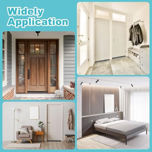 Uxceell 1 Pcs TPE Door Draft Stopper Soundproof Weather Stripping
