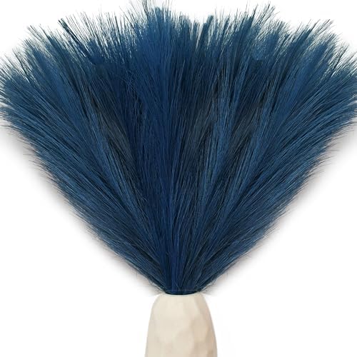 Mandys Blue Silk Pampas Grass Bouquet 20 Stems