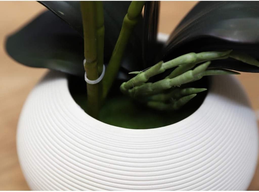 Artificial Flowers in Vase Silk Butterfly Orchid Bonsai Decor