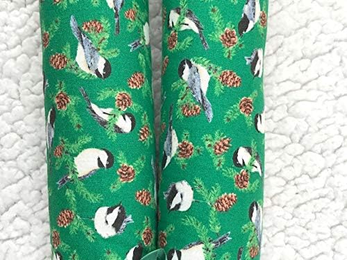 Green Chickadee Balsam Fir Door Draft Stopper
