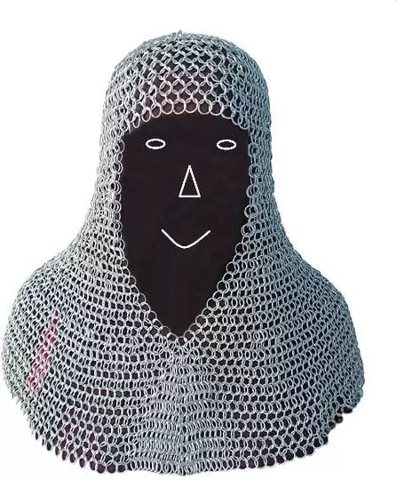Aluminum Chainmail Coif with 9mm Rings for Play and Reenactment