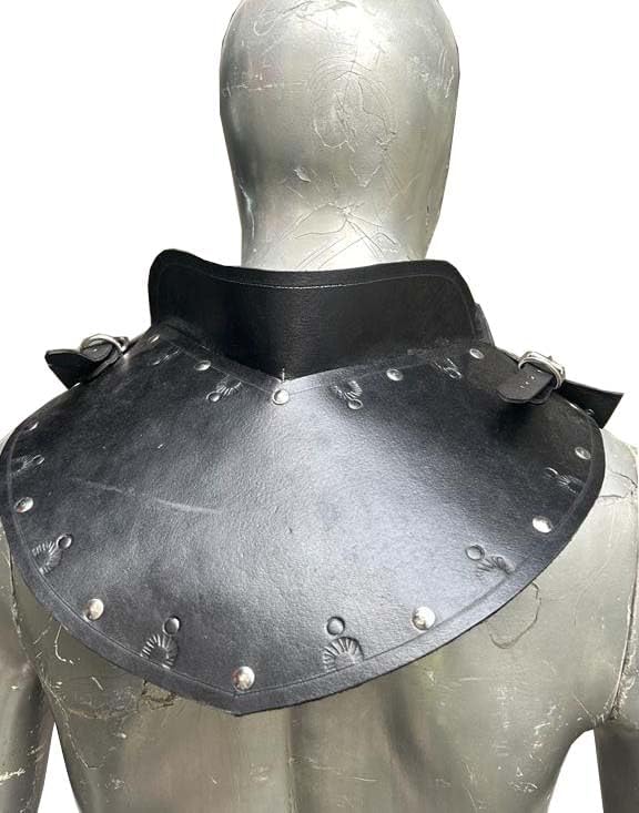 Handmade Kew Leather Shoulder Armor Decor