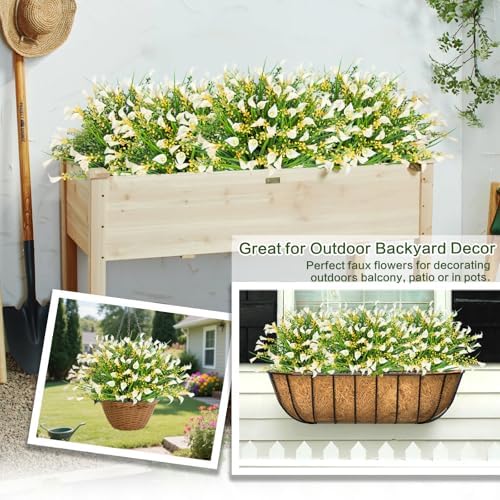 RECUTMS 12 Bundle UV Resistant Artificial Calla Lily Flowers for Home and Garden