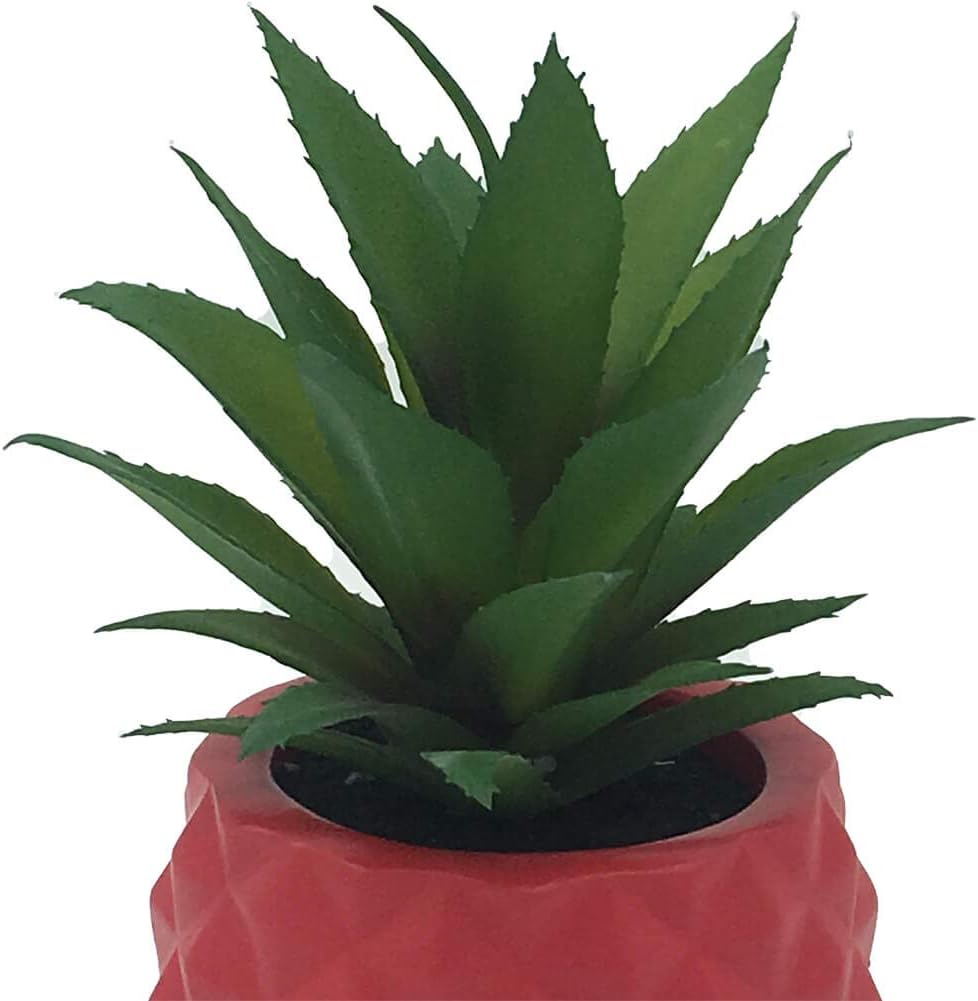 Artificial Pineapple Plant Pot Decor - Red