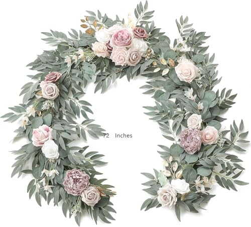 Exotic Dried Flower Bouquet Eucalyptus Garland with Floral Greenery