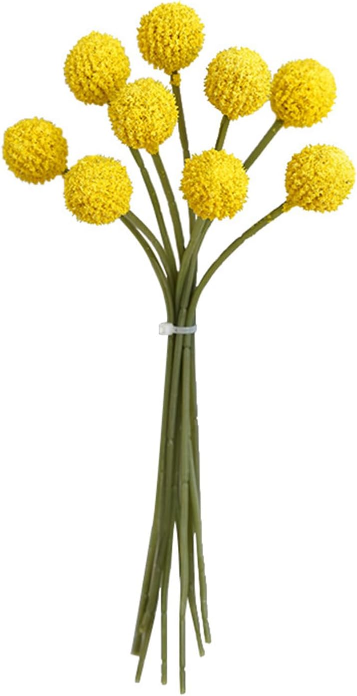 ACJRYO 14in Dried Flowers Balls 9pcs Yellow Wedding Decor