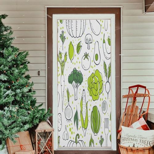 Susiyo Stretch Door Cover Halloween Decor 32x79 In