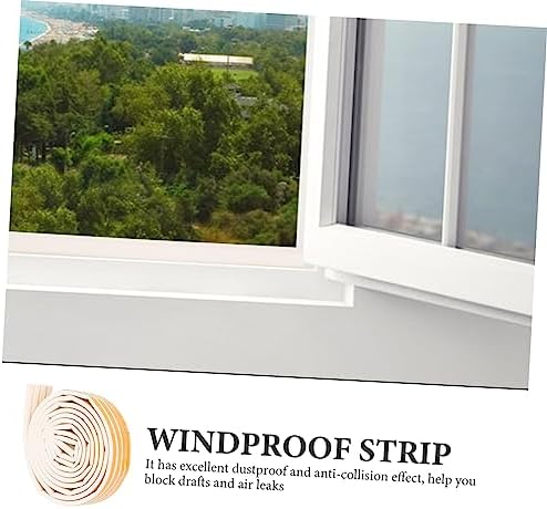 Under Door Weather Stripping Seal Strip Self-Adhesive Draft Stopper for Doors and Windows