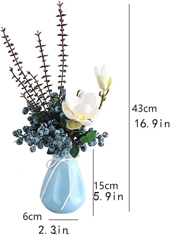 Realistic Artificial Flower Bouquet with Vase