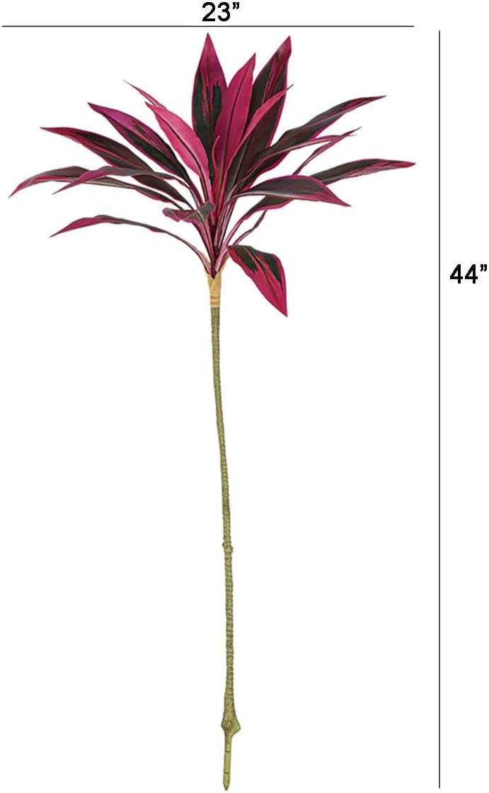 2Pcs Artificial Cordyline Red Plants for Home Office Decor