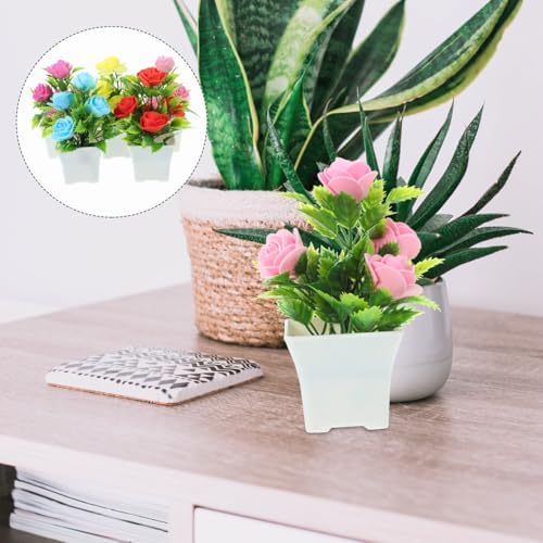 5PCS Artificial Potted Plant Set for Home and Office Decor