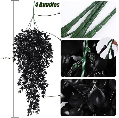 RECUTMS Artificial Hanging Eucalyptus Plant for Wall and Outdoor Decor
