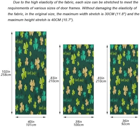 Susiyo Green Golden Shamrock Halloween Door Cover
