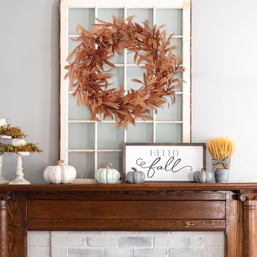 Sggvecsy 33 Inch 4Pcs Fall Artificial Olive Branches for Home Office Decor