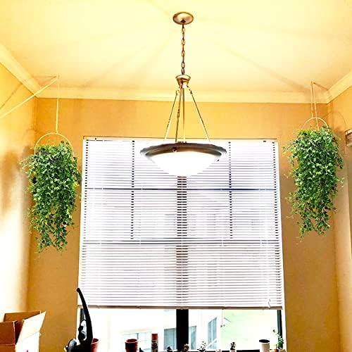 CLONG 2pcs Artificial Hanging Plants 32-in Fake Ivy Vine Outdoor UV Resistant Decor