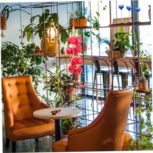 5Pcs Simulation Pepper String Artificial Vegetable Hanging Decor for Farmhouse Style and Photography Props