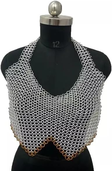 Aluminium Chainmail Bra for LARP SCA