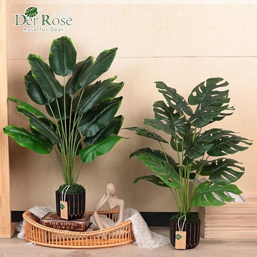 Der Rose 2 Pack 28 Inch Artificial Plants Set