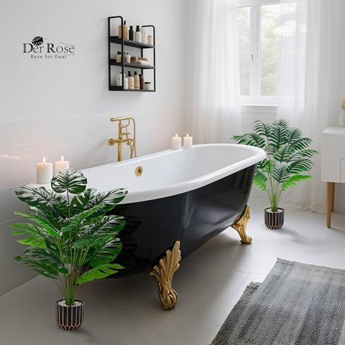 Der Rose 28 Inch Fake Palm Tree Artificial Plants for Home Office Decor