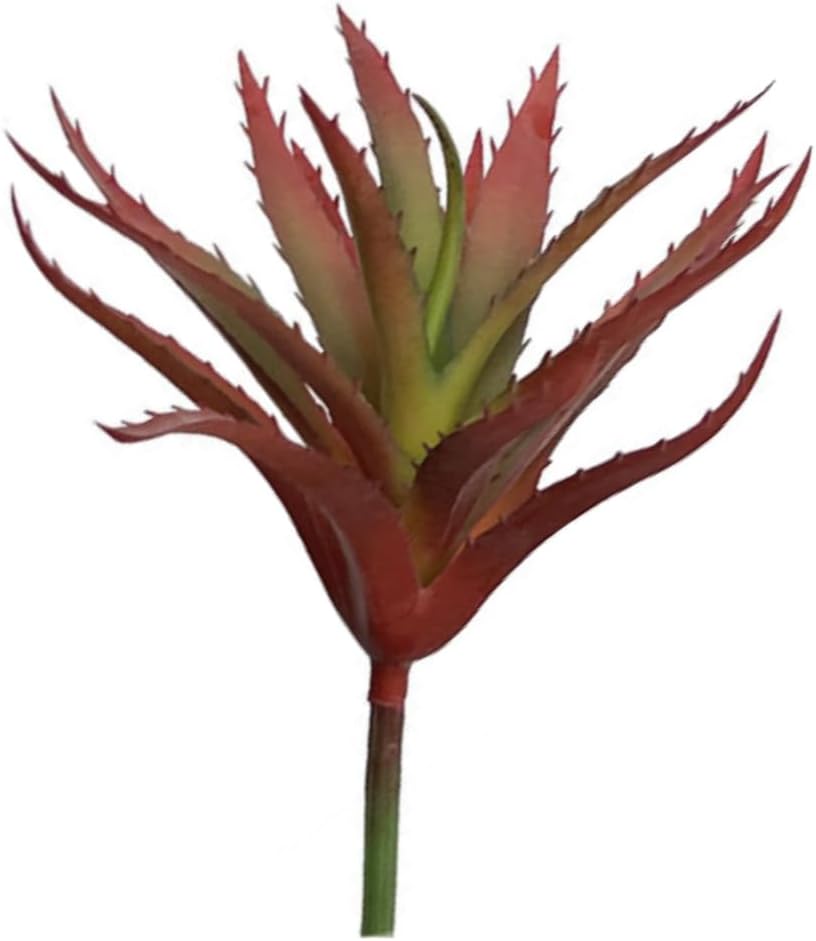 Red Artificial Aloe Succulent Plant