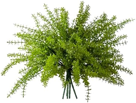 5PCS Artificial Boxwood Greenery Faux Plants for Garden Farmhouse Decor