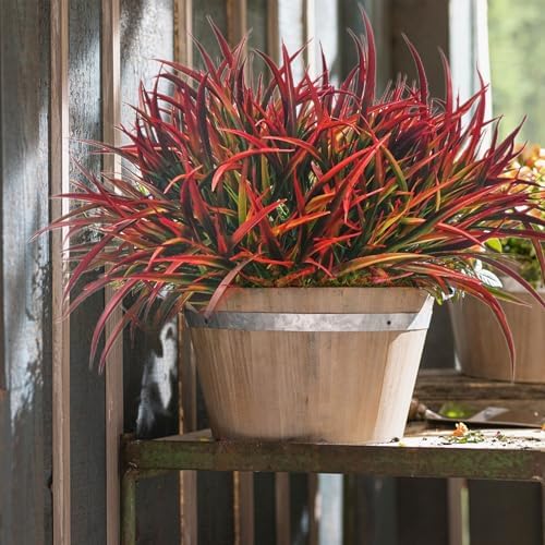 12 Bundles Artificial Fall Plants for Outdoor Decor