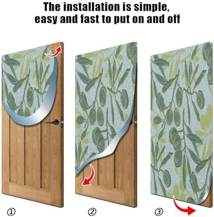 Susiyo Olive Branches Door Cover Halloween Decoration 32x79 in