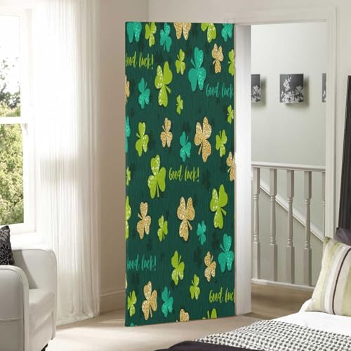 Susiyo Green Golden Shamrock Halloween Door Cover