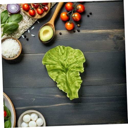 STOBAZA 6pcs Realistic Artificial Lettuce Leaves Decor