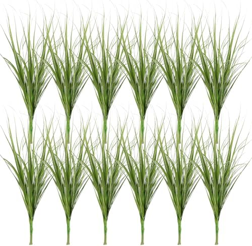 PRETYZOOM 12pcs Artificial Plants for Indoor Outdoor Decor