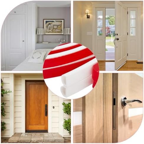 SUPERFINDINGS 6M D-Shaped Silicone Seal Strip Self Adhesive Door Frame Draft Excluder