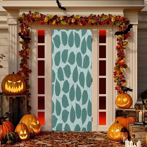 Susiyo Leaf Halloween Door Cover 32x79 in