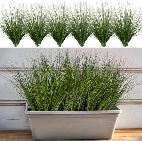 48PCS Artificial Wheat Grass Plants for Indoor and Outdoor Decor