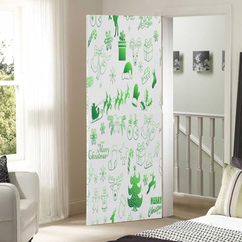 Susiyo Christmas Door Cover Decorations 36 x 98 in