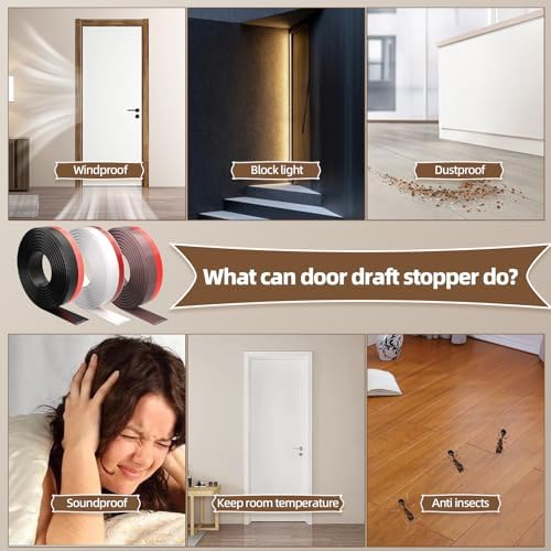 Vannesse 78 Inch Door Draft Stopper White