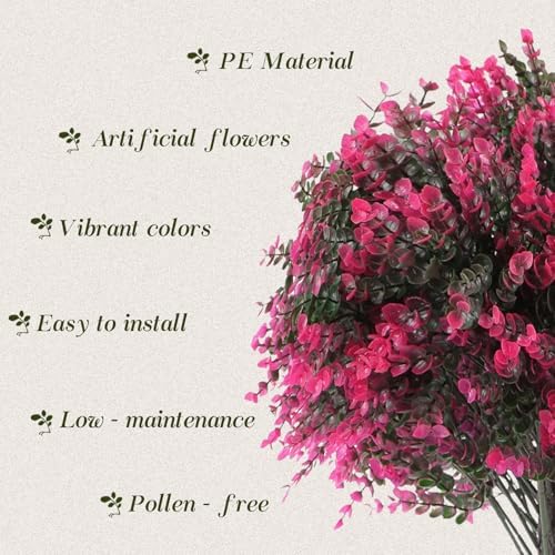 Kusamue Artificial Rose Boxwood Topiary Ball Bush 2pcs 25 Inch