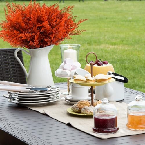 HIDARIRYO 14 Pcs Artificial Plants for Outdoor Decoration