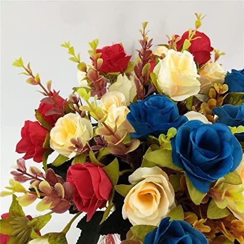 5 Fork Rose Artificial Flower Bouquet for Wedding and Party Decor