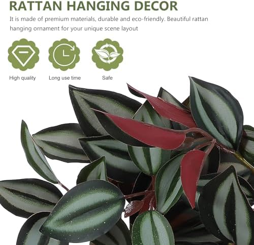 VOSAREA Artificial Hanging Plants Wandering Jew Garland