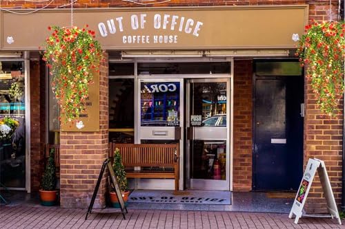 3 Pack Fake Hanging Plants with LED Lights for Outdoor Decor Red