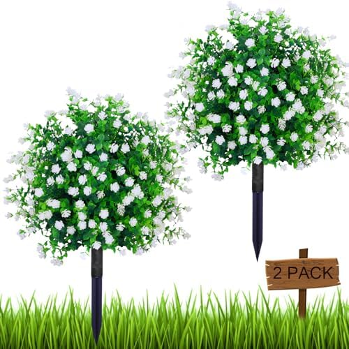Ronyila Artificial Topiary Ball Trees Set of 2