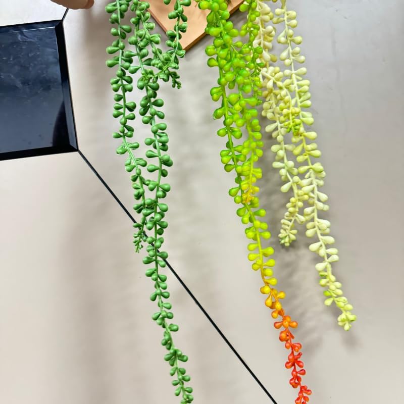 28 Inch Artificial Pearl Succulent Plants Multicolour Set of 3