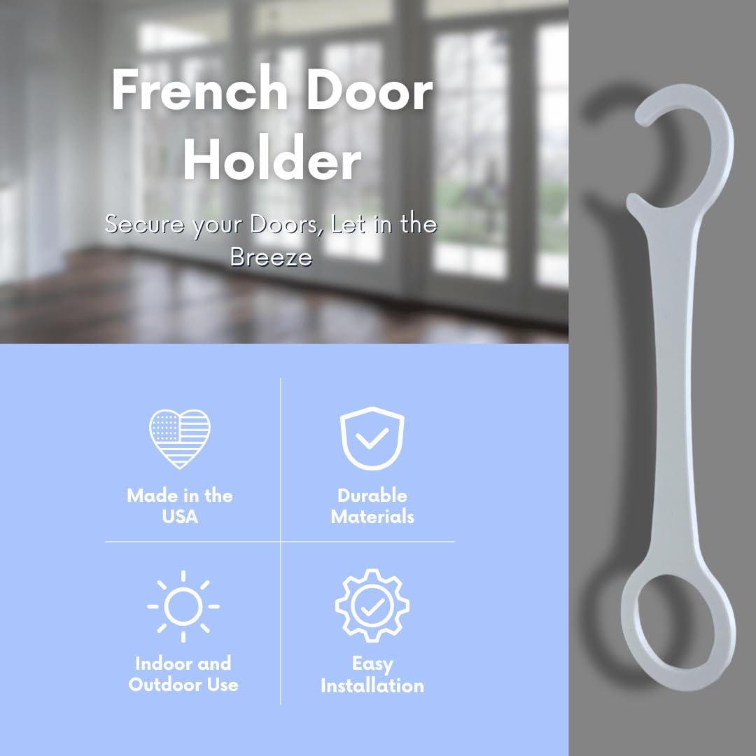 French Door Spacer Holder for Ventilation and Stability