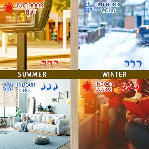 OHLLWERD Door Sweep Set 2 Pcs Under Door Draft Stopper with Brush Seals and Dust Pan