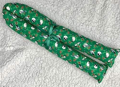 Green Chickadee Balsam Fir Door Draft Stopper